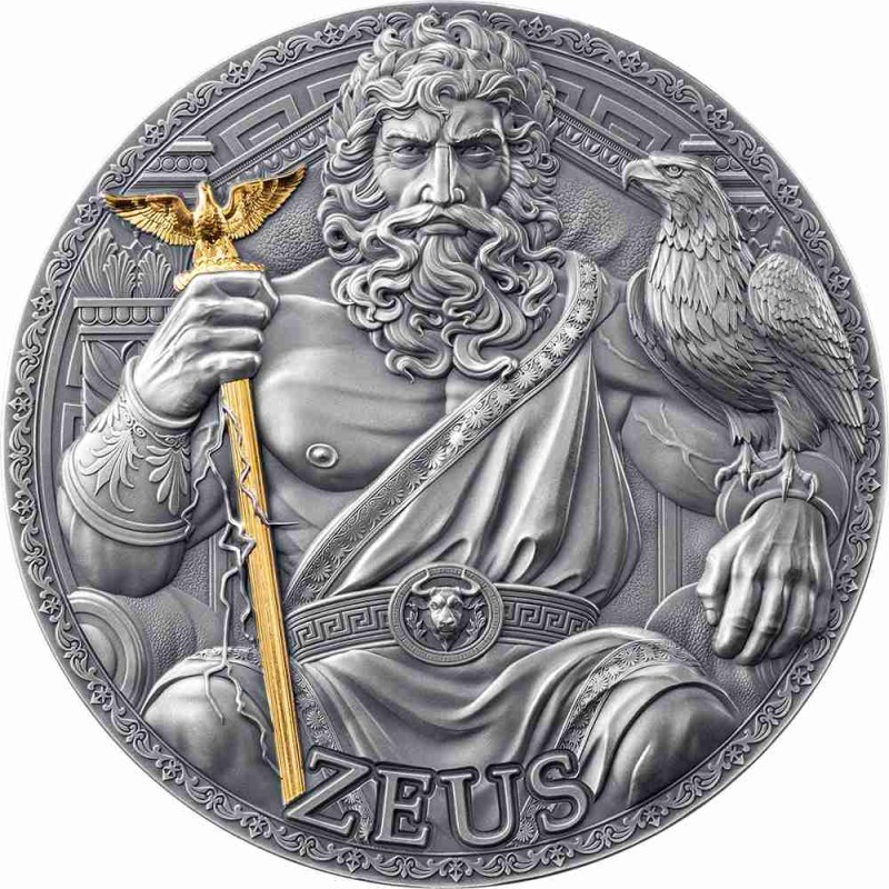 3 oz Zeus Great Greek Mythology 2025 Kamerun 3000francs