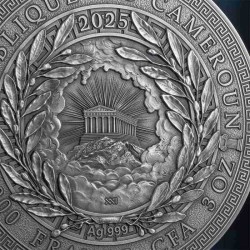 3 oz Zeus Great Greek Mythology 2025 Kamerun 3000francs