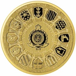 1 oz SIR LANCELOT 2024 Ag celozlacená $2 Niue