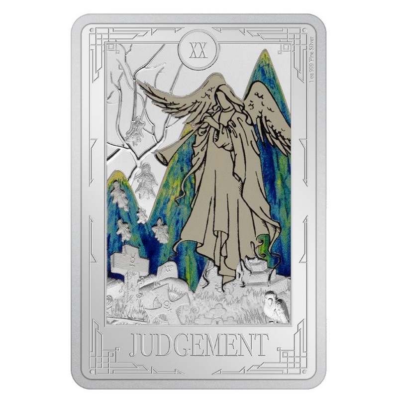 1 oz TAROT Judgement POSLEDNÍ SOUD 2025 NIUE PROOF