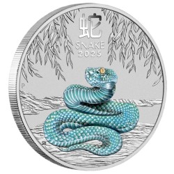 1 oz Lunar III Year of the Snake - Rok hada 2025 BU barevný