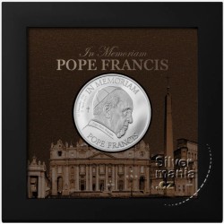 1 oz IN MEMORIAM POPE FRANCIS Cookovy ostrovy 2025 PROOF