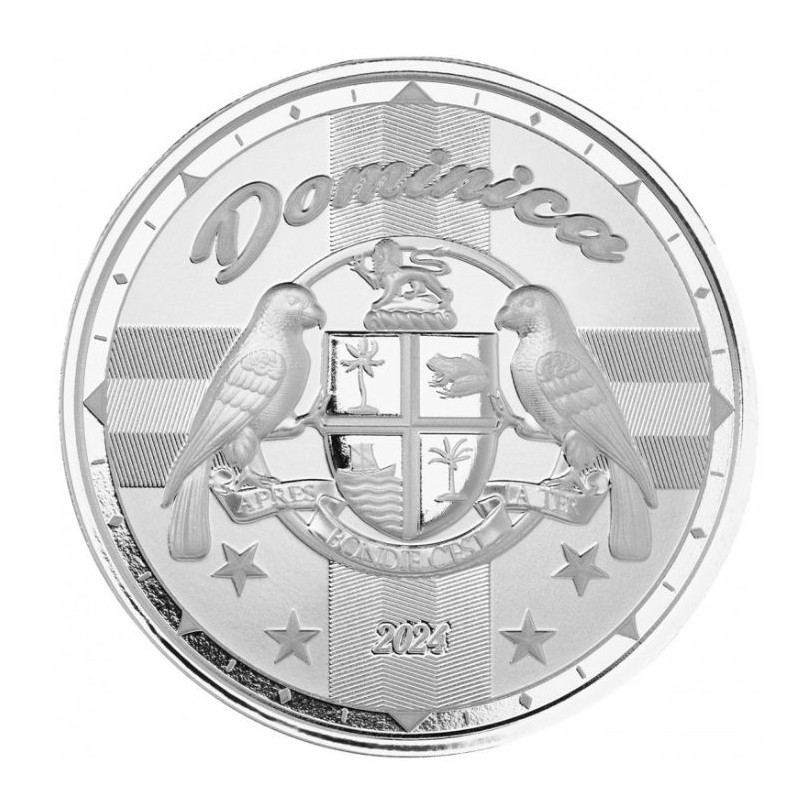 1 oz Coat of arms Dominica 2024 BU Ag v blistru