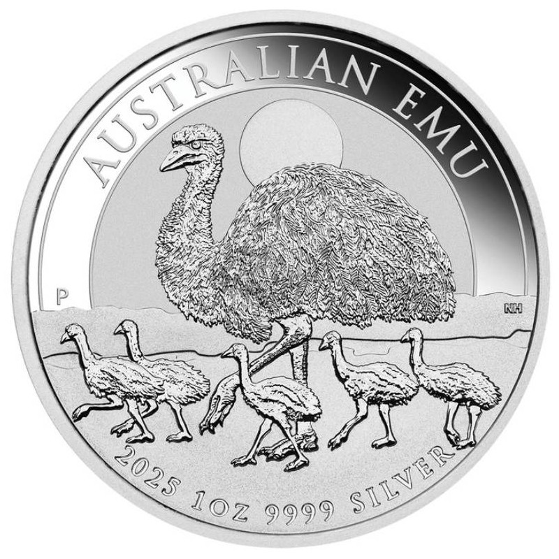 stříbrná mince 1 oz Australian Emu (Australský Emu) 2022 BU