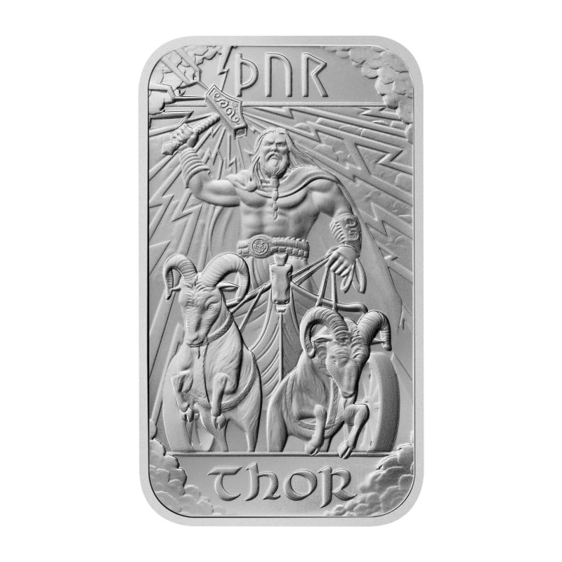 1 oz stříbrný slitek THOR - NORSE GODS .999Ag The Royal Mint