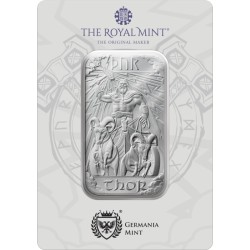 1 oz stříbrný slitek THOR - NORSE GODS .999Ag The Royal Mint
