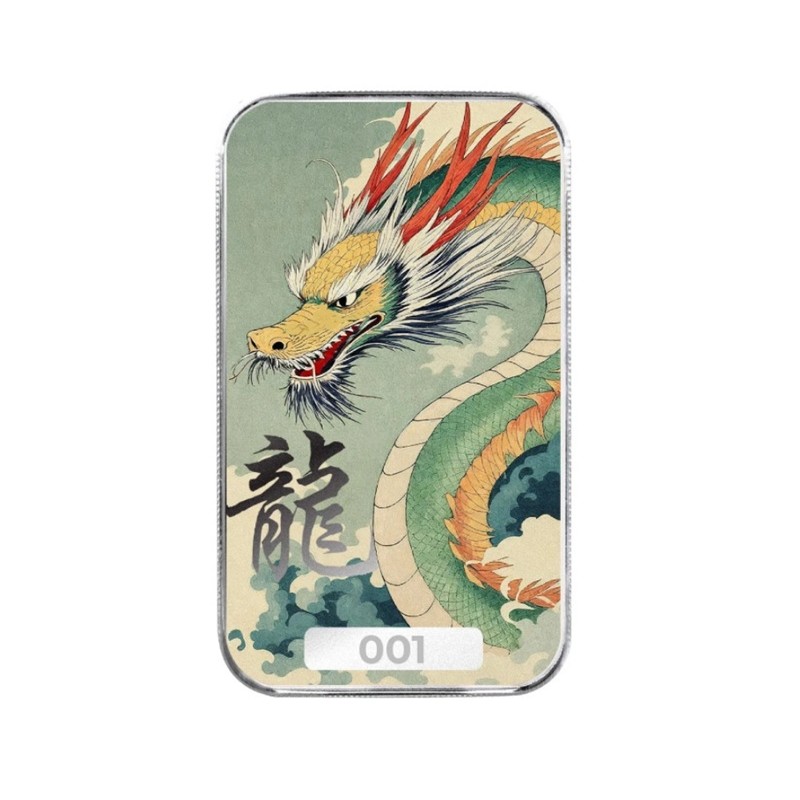 silver bar 1 oz Dragon "Tiānyì" .999 Ag