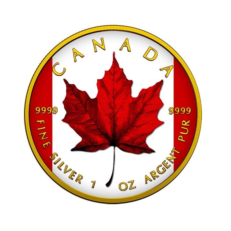 1 oz Maple Leaf  2025 Gold Black Empire