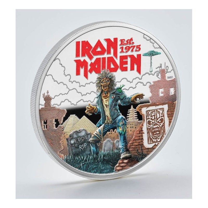 Music Legends - Iron Maiden 1oz 2025 PROOF coloured 2GBP