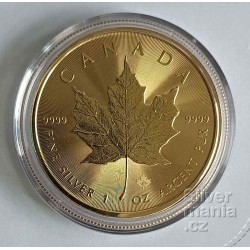 1 oz Maple leaf 2025 BU full gilded