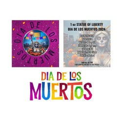 1 oz STATUE OF LIBERTY 2024 Dia de los Muertos (Famous Female)
