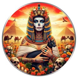1 oz QUEEN CLEOPATRA 2024 Dia de los Muertos (Famous Female)