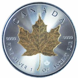 1 oz Maple leaf 2025 BU gilded zlacená HM