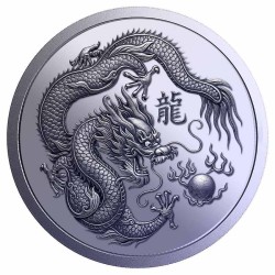 1 oz TIAN TAN DRAGON CHINA medaile 2026 Titanium BU