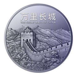 1 oz THE GREAT WALL OF CHINA round 2026 Titanium BU
