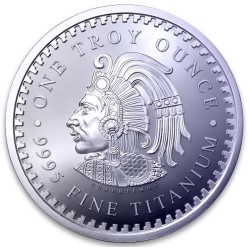 1 oz Aztécký kalendář medaile (bez ročníku) Titanium BU