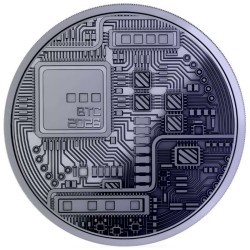 1 oz Bitcoin medaile 2026 Titanium BU