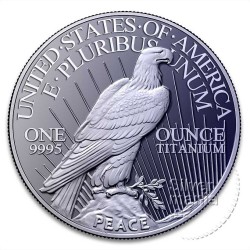 1 oz Peace Dollar round 2026 Titanium BU