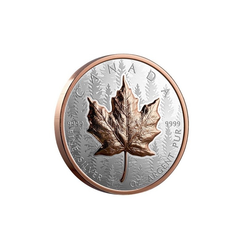 1 oz Maple Leaf 2025 Ultra High Relief+Rose Gold 20$ Canada
