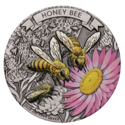 2 oz Honey Bee Australia 2025 Antique coloured