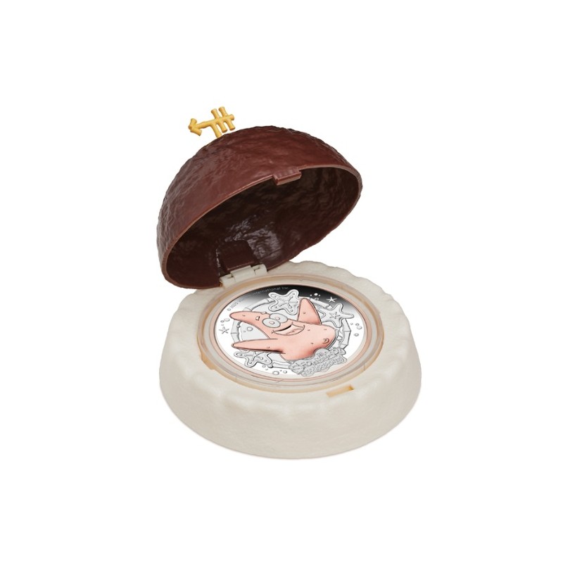 2 oz PATRICK STAR Sponge bob TUVALU 2025 Proof gilded