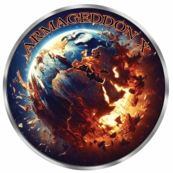 1 oz Maple leaf - GRIM REAPER ARMAGEDDON X 2025 BL RU+ coloured