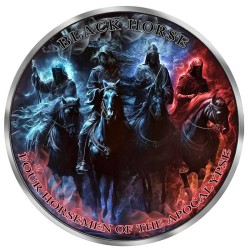 1 oz Four Horsemen - Black Horse 2025 Black Ru + coloured