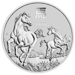 1 oz Lunar III Year of the Horse (rok koně) 2026 BU $1 Austr.
