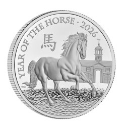 1 oz Year of the Horse rok koně 2026 Velká Británie £2 PROOF RM