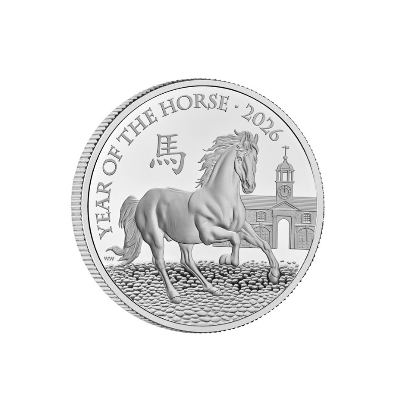 1 oz Year of the Horse rok koně 2026 Velká Británie £2 PROOF RM