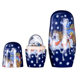 1 oz Father Frost 2026 PROOF $5 Ag + Matrioshka Doll