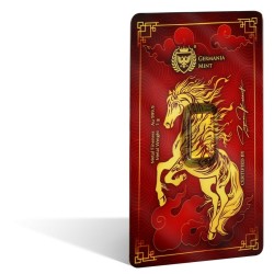 gold bar 1g Chinese Year of the Horse .9999Au Germania