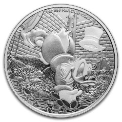 1 oz Disney Strýček Skrblík - Scrooge McDuck 2025 BU .999 Ag Niue