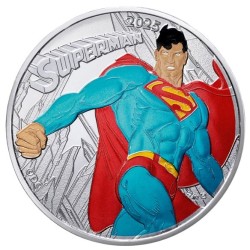 stříbrná mince 10 Euro Superman 2025 UN Francie blistr