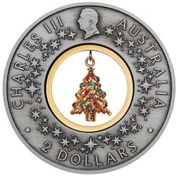 2 oz Santa´s Workshop (Ježíškova dílna) 2025 Perth Mint Tuvalu 2$ ST