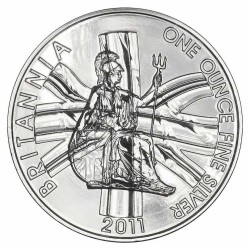 1 oz Britannia 2011 silver coin capsuled HM