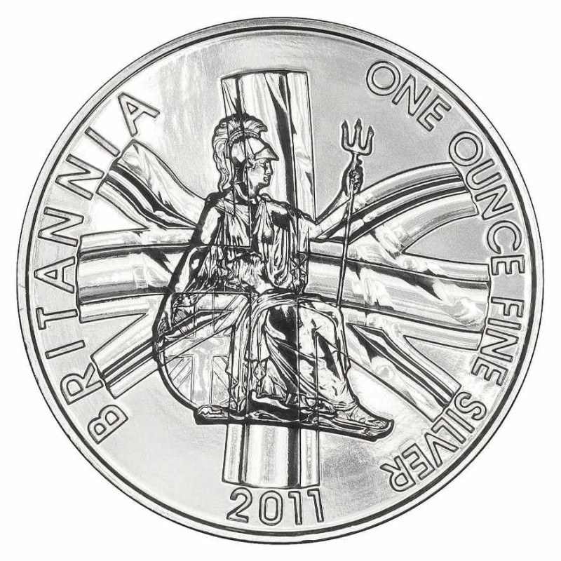 1 oz Britannia 2011 silver coin capsuled HM