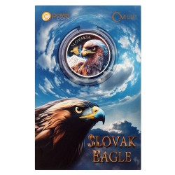 silver 1 oz Slovak Eagle 2025 PROOF coloured Niue $2 HM