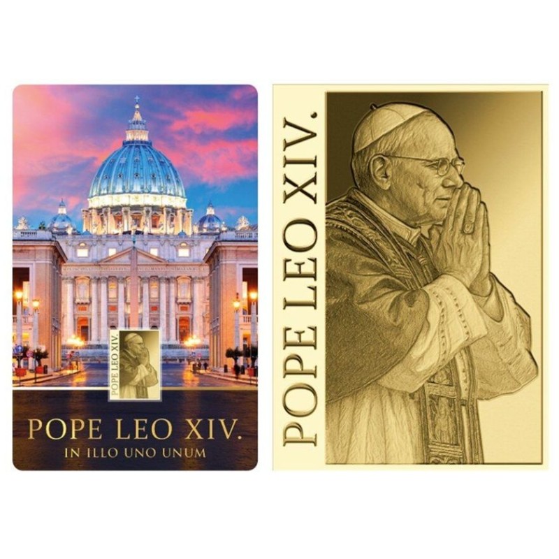 zlatá mince 1/1000 oz 3000 CFA Chad PAPEŽ LEV XIV .999Au