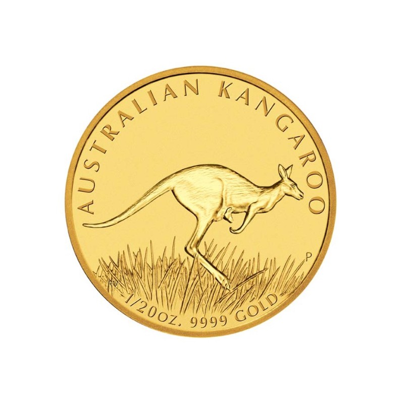 1/20 oz zlatá mince $5 Kangaroo Nugget .9999Au Austrálie různý ročník
