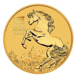 1/10 oz zlatá mince $15 Lunar Horse 2026 Austrálie .9999Au