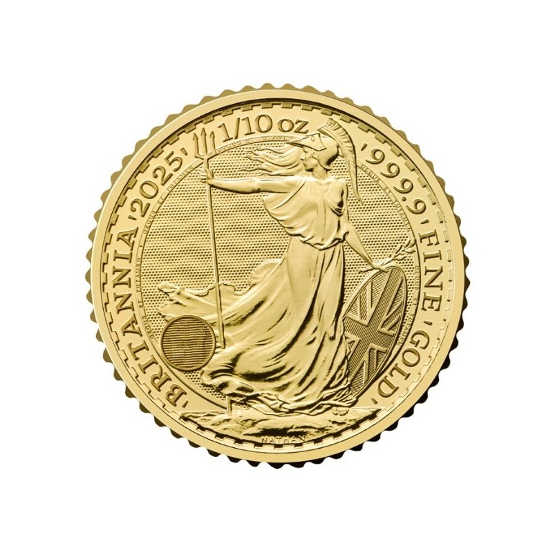 1/10 oz zlatá mince 10GBP Britannia 2025 .9999Au