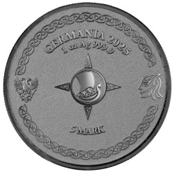 1 oz Ragnarök: Loki Black Silver 2025 BU .9999Ag