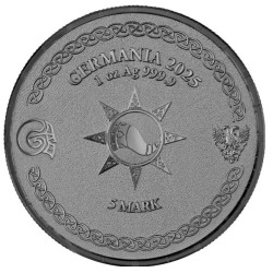 1 oz Ragnarök: Heimdall Black Silver 2025 BU .9999Ag