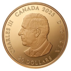 1 oz 3D Sluneční hodiny 20 CAD (The Sundial) KANADA 2025 PROOF gilded