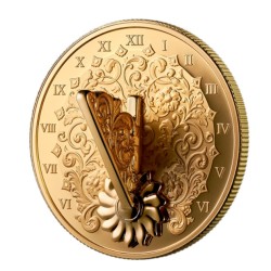 1 oz 3 D The Sundial 20 CAD CANADA 2025 PROOF gilded