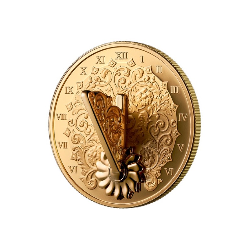 1 oz 3D Sluneční hodiny 20 CAD (The Sundial) KANADA 2025 PROOF gilded