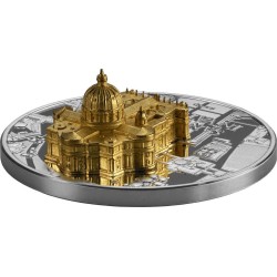 1 oz San Pietro in Vaticano Full Sculpture GABON 2025 Prooflike