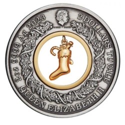 2 oz The Night before Christmas 2023 Perth mint Tuvalu 2$ ST