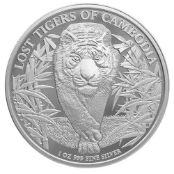 1 oz Lost Tigers of Cambodia 2026 BU (5.) .999Ag